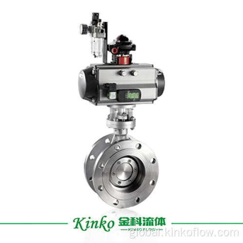 Pneumatic Pvc Butterfly Valve pneumatic butterfly Valve double acting Factory